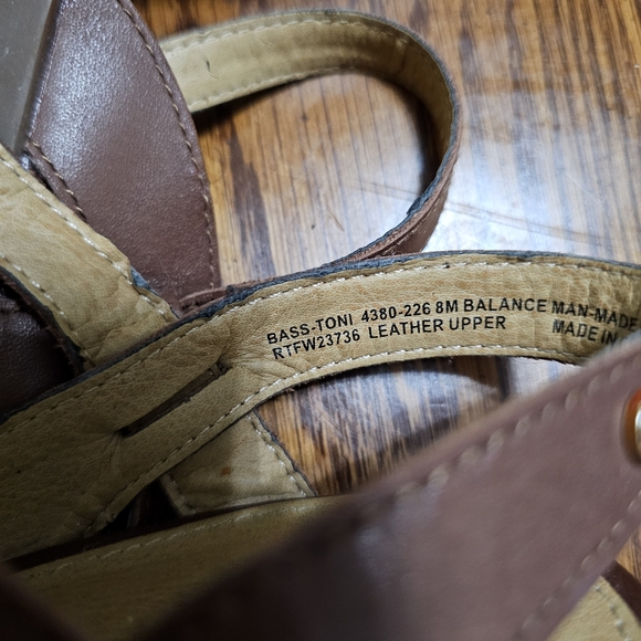 G.H. Bass and Co Women's Leather Vintage Style Sandal size 8 - Picture 3 of 4